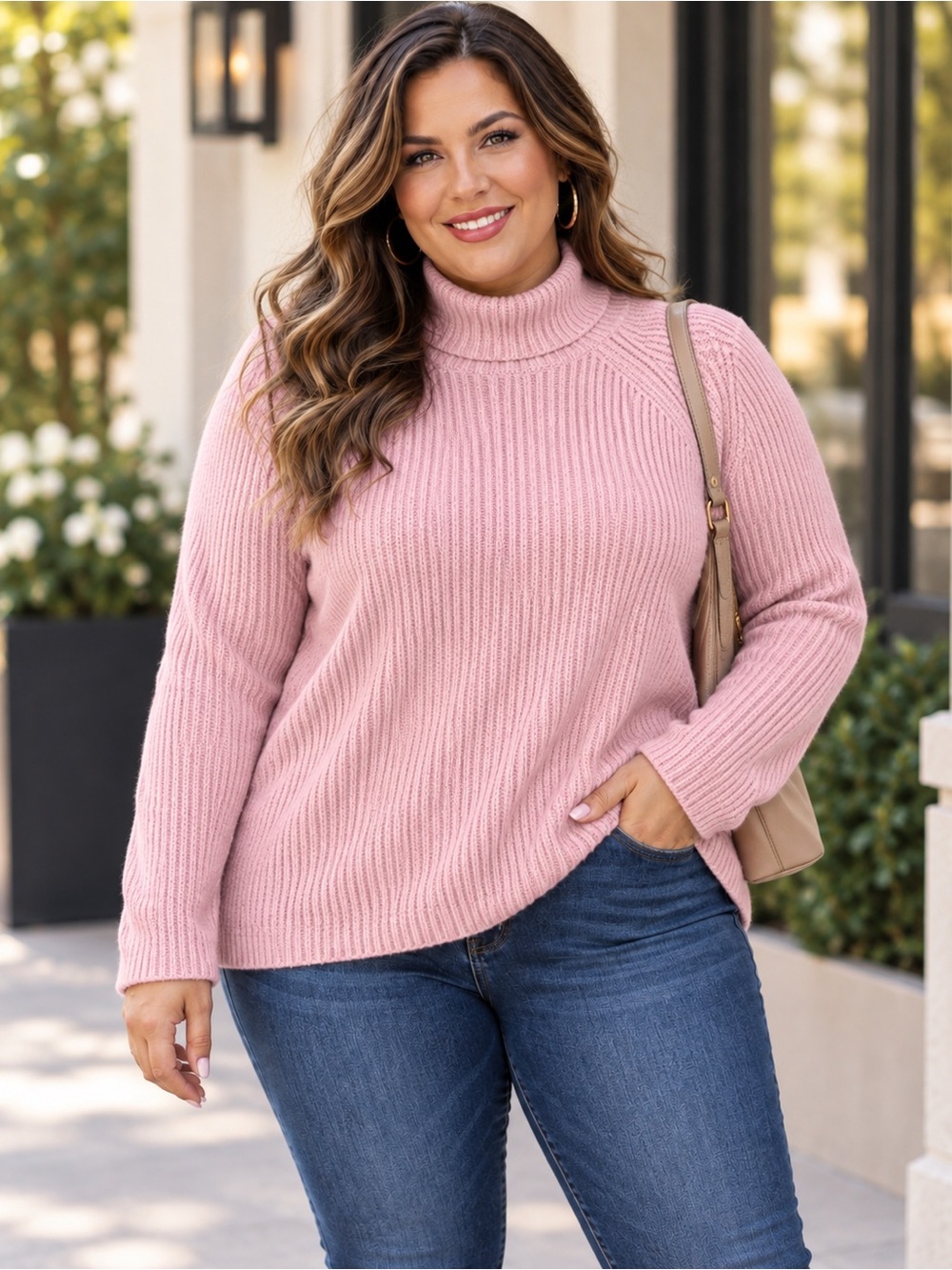 Old Navy Ribbed Knit Turtleneck Pullover Sweater - XL
